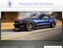Tablet Screenshot of mustangclubespana.com
